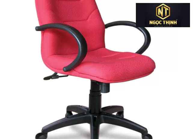 Ghế lãnh đạo lưng trung bọc vải, đệm và tựa ghế liền khối SG601